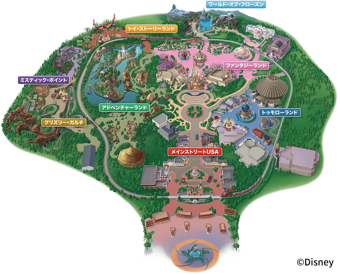 香港ディズニーランドMAP